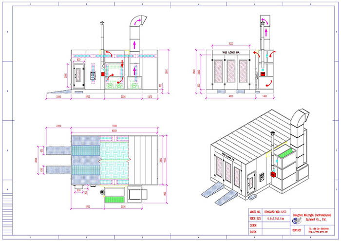spray booth drawing